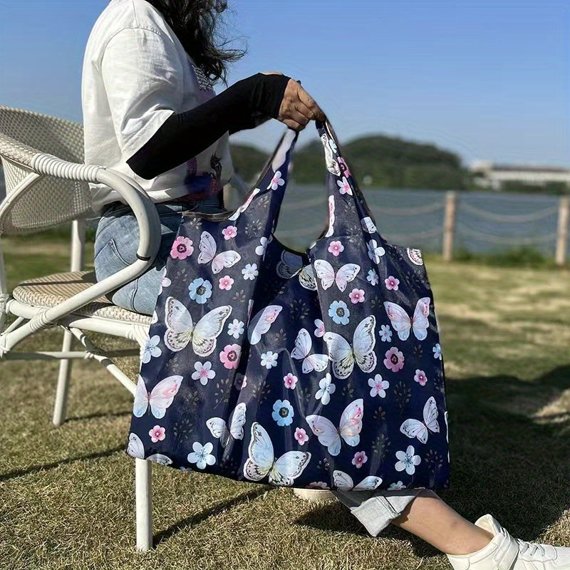 Foldable Large Capacity Shopping Bag - Fashion Reusable Versatile Shoulder Bag